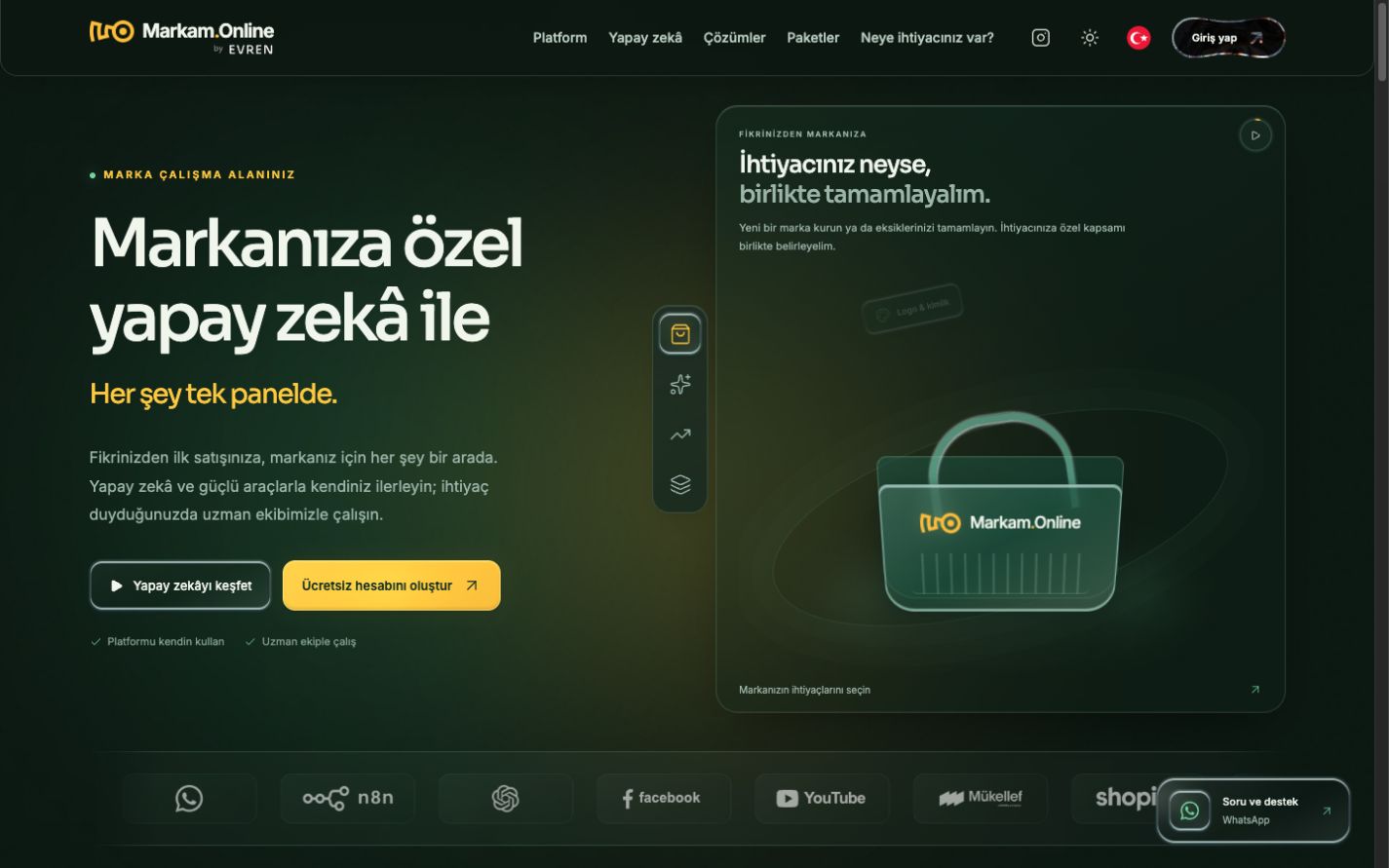 markam.online web sitesi ön izlemesi